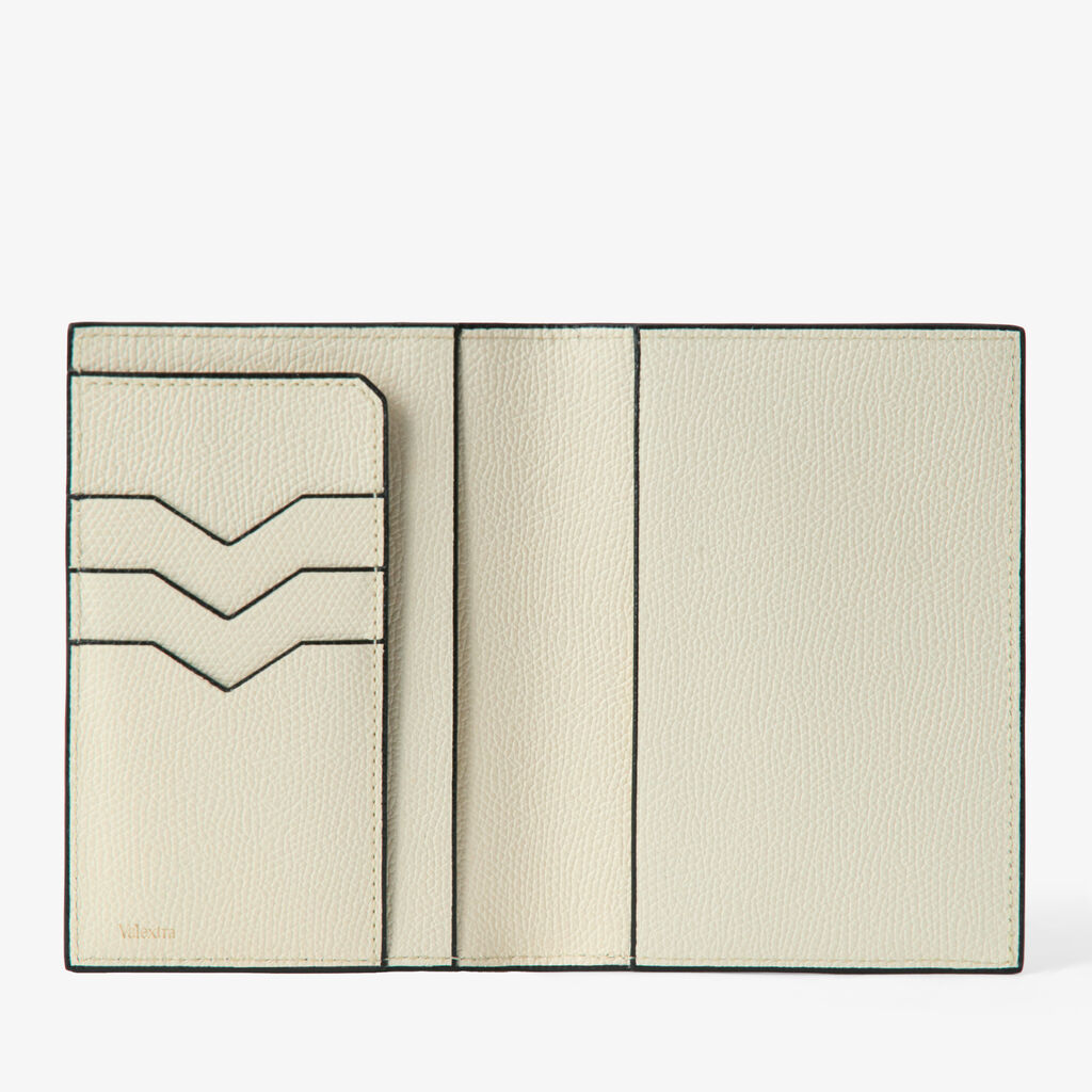 Passport Holder 3CC - Pergamena White - Vitello VS - Valextra - 5