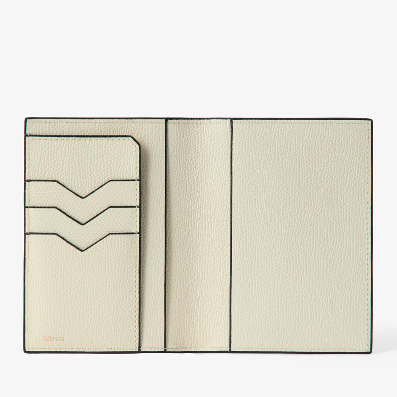 Passport Holder 3CC - Pergamena White - Millepunte calf leather - Valextra - 5
