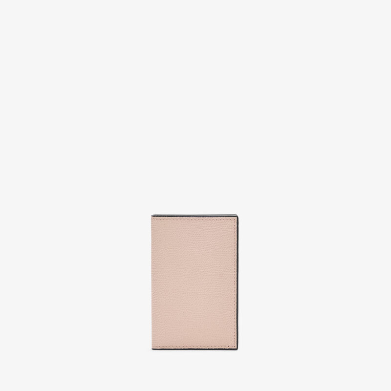 Card Case Onda - Bonne Mine Pink - Millepunte calf leather - Valextra - 1