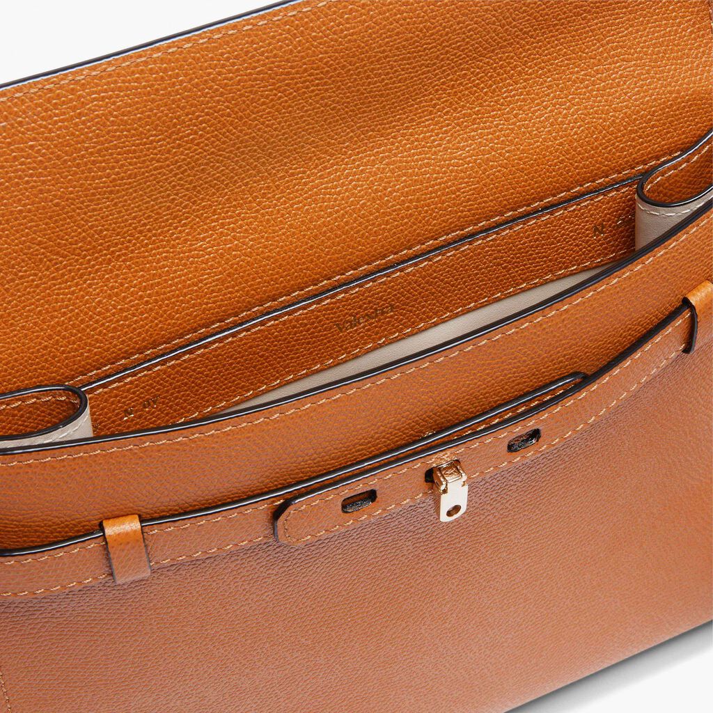 Brera B-Tracollina Crossbody bag - Havana Brown - Vitello VS - Valextra - 3