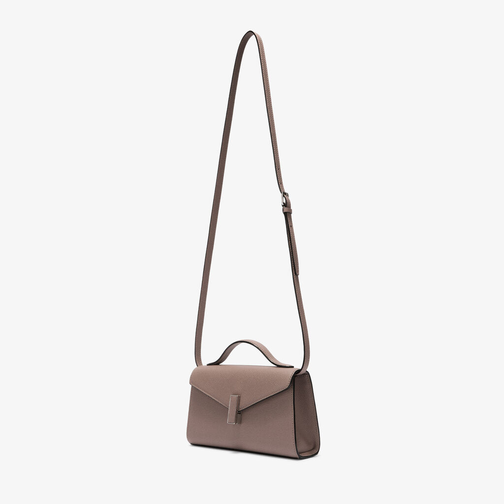 Iside T&igrave;n Top Handle Bag - Sahara Brown - Millepunte calf leather - Valextra - 7