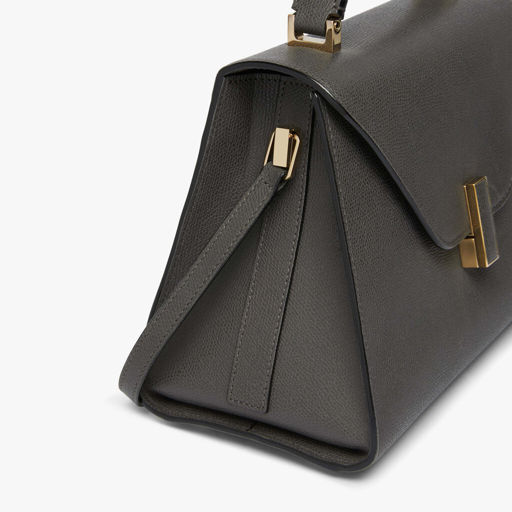 Iside Top handle medium bag - Smokey Grey - Vitello VS - Valextra - 6