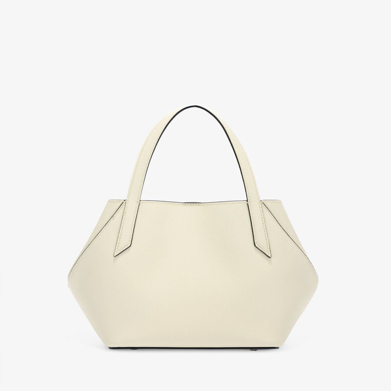 Gio Two Handles Bag - Pergamena White - Millepunte Soft calf leather - Valextra - 7