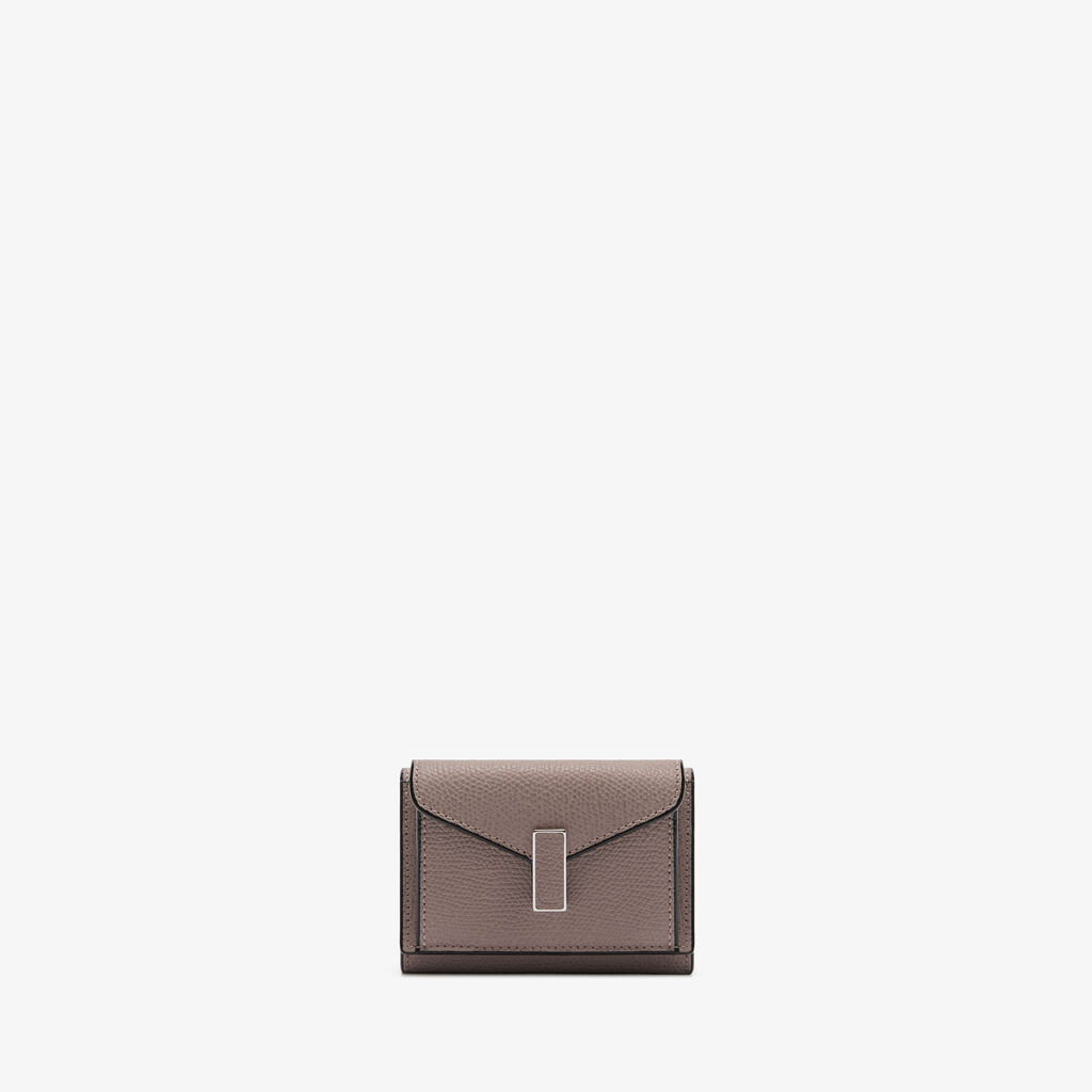 Iside Compact Wallet With Coin Holder -  - Vitello VS - Valextra - 1