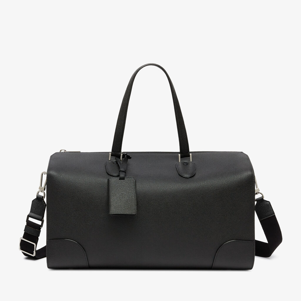 Babila Boston Travel Bag - Black - Vitello VS - Valextra - 1