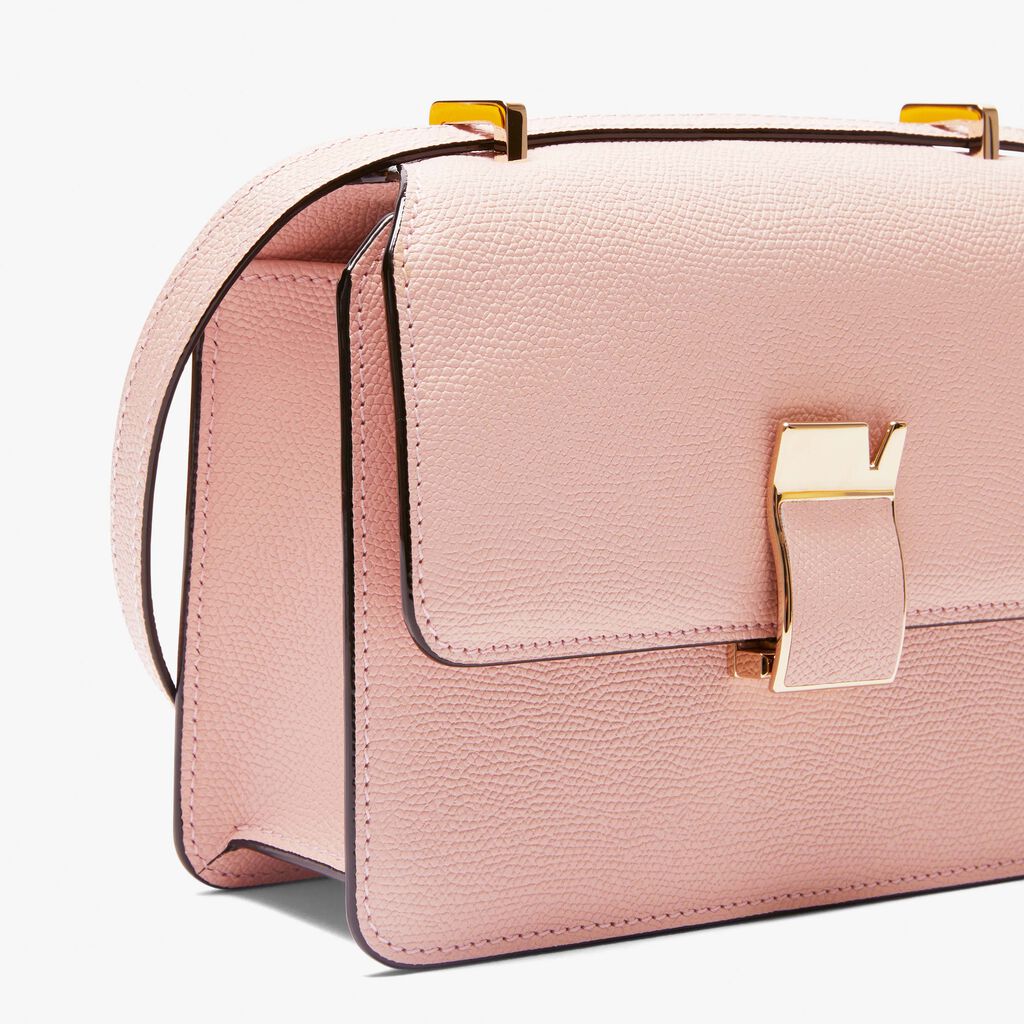 Nolo crossbody Mini bag - Peony Pink - Vitello VS - Valextra - 3