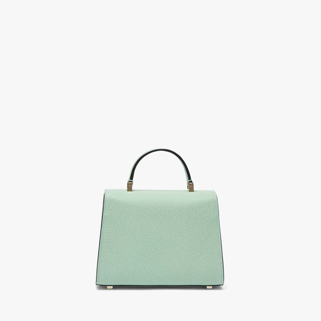 Iside crossbody micro bag - Aqua Green - Vitello VS - Valextra - 6