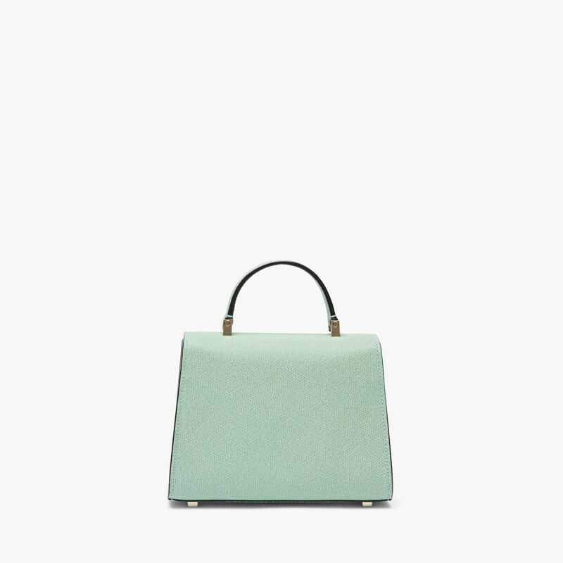 Iside crossbody micro bag - Aqua Green - Millepunte calf leather - Valextra - 6