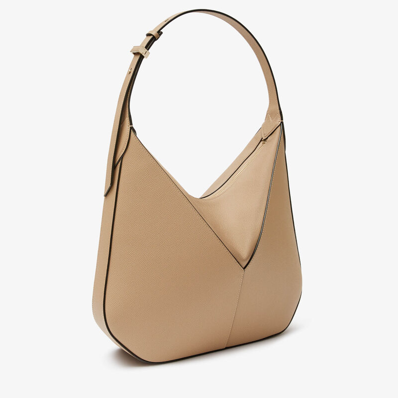 ViVi Hobo Medium Bag - Cashmere Beige - Millepunte Soft calf leather - Valextra - 4