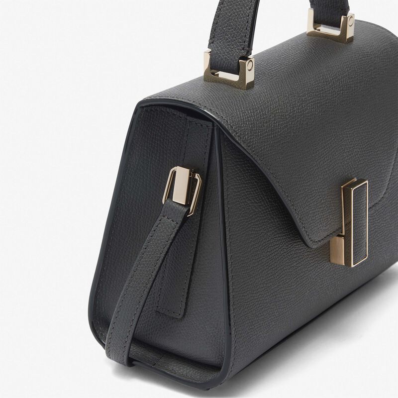 Iside crossbody micro bag - Smokey Grey - Millepunte calf leather - Valextra - 5
