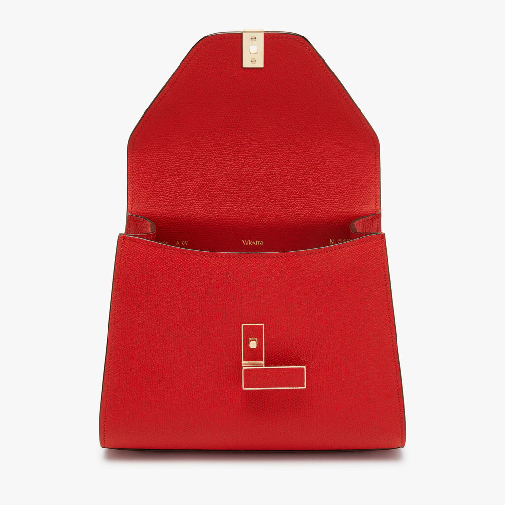 Iside Top handle mini bag - Love Red - Vitello VS - Valextra - 7