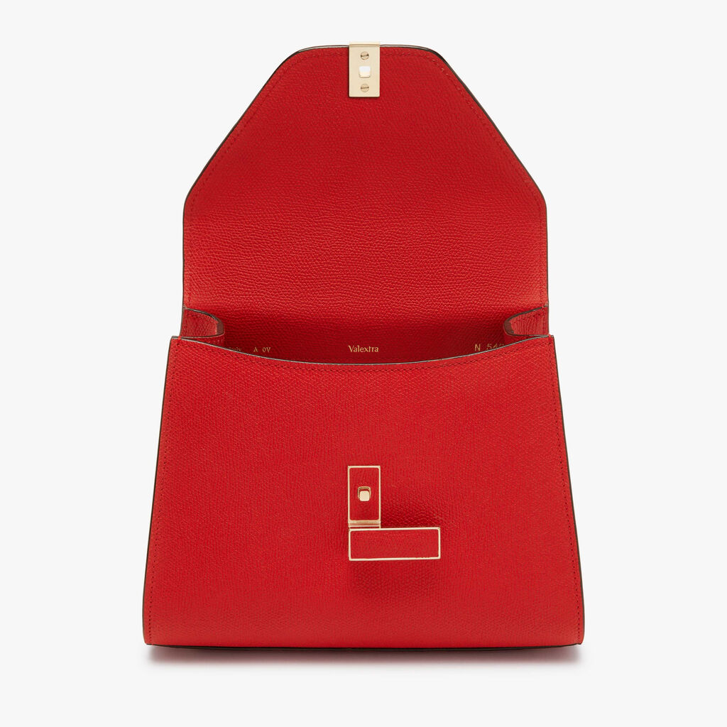 Borsa a Mano Iside Mini - Rosso Love - Vitello VS - Valextra - 7