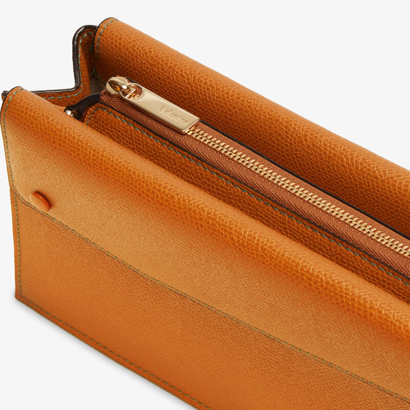 Pocket Slim Crossbody Bag - Havana Brown - Millepunte calf leather - Valextra - 5