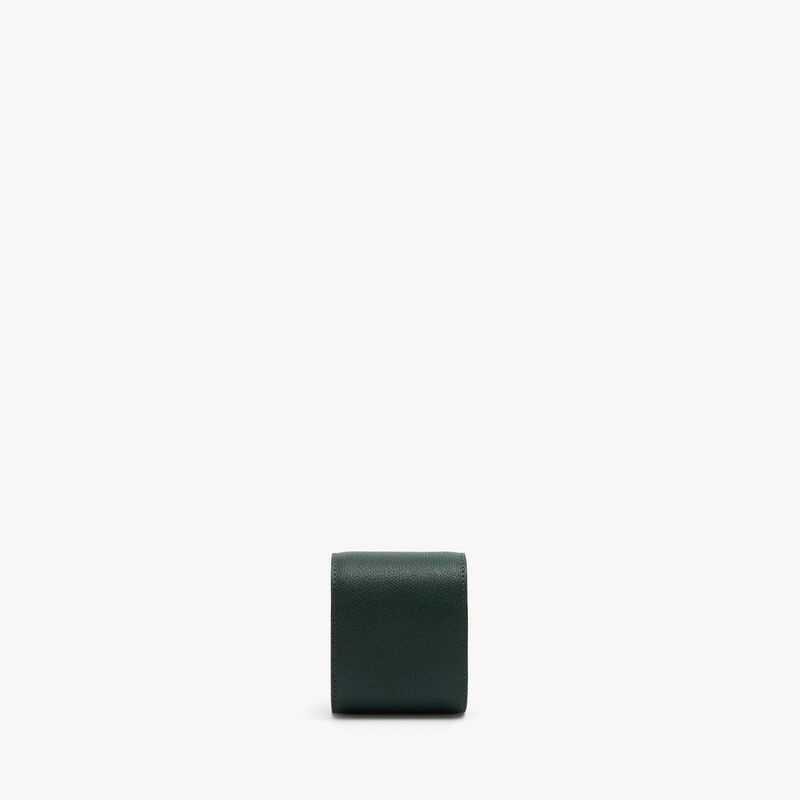 Single Watch Case - Valextra Green - Millepunte calf leather - Valextra - 4