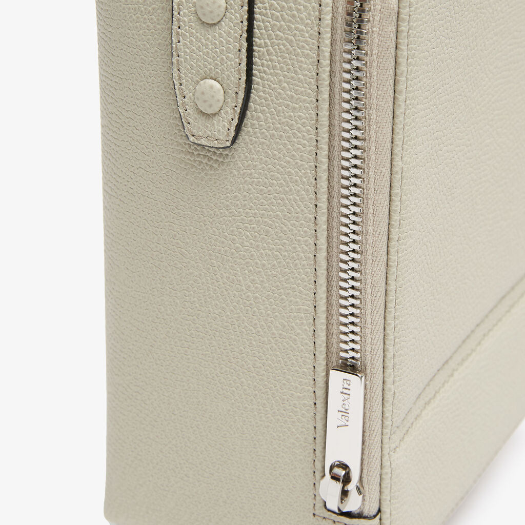 Tric Trac Bag - Linen Grey - Vitello VS - Valextra - 6