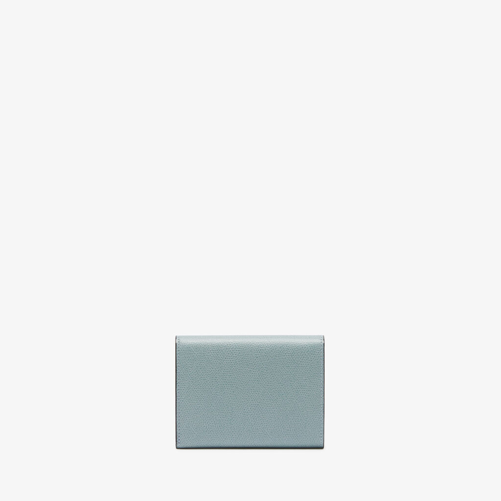 Iside Fold Wallet - Smokey Blue - Vitello VS - Valextra - 3