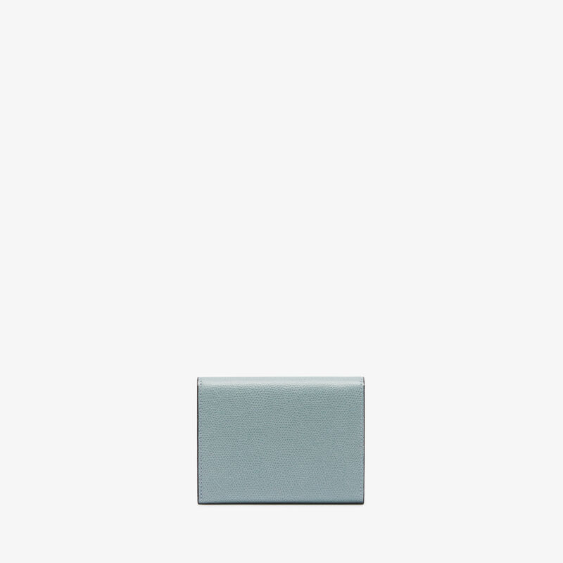 Iside Fold Wallet - Smokey Blue - Millepunte calf leather - Valextra - 3