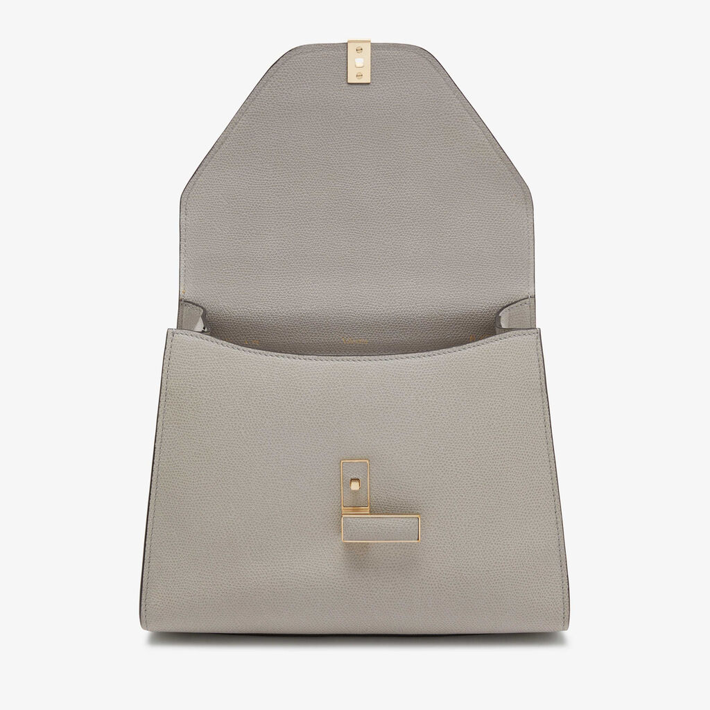 Iside Top handle medium bag - Ash Grey - Vitello VS - Valextra - 7