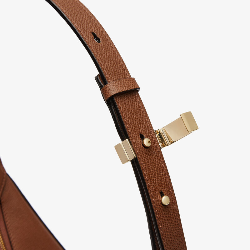 ViVi Hobo Medium Bag - Chocolate Brown - Millepunte Soft calf leather - Valextra - 5
