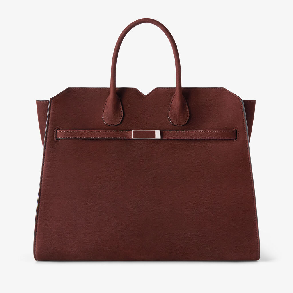 Borsa a Due Manici Milano Senso Grande -  - Vitello Millepunte Nabuk - Valextra - 1