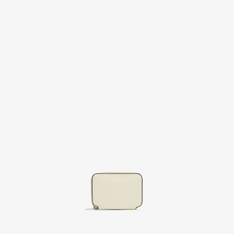 Card Holder Zip Around - Pergamena White - Pavè calf leather - Valextra - 3
