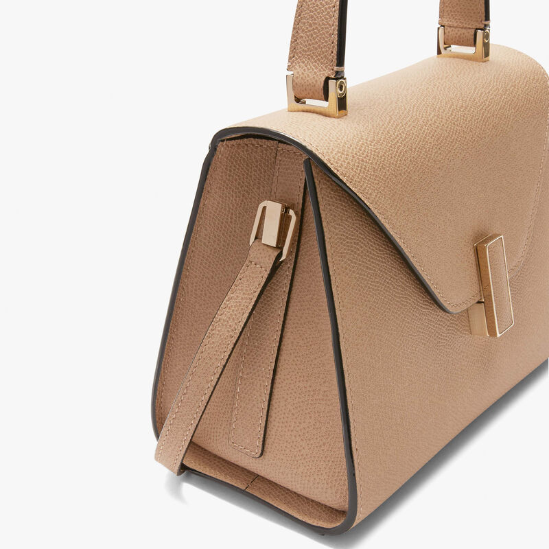Iside Top handle mini bag - Cashmere Beige - Millepunte calf leather - Valextra - 5