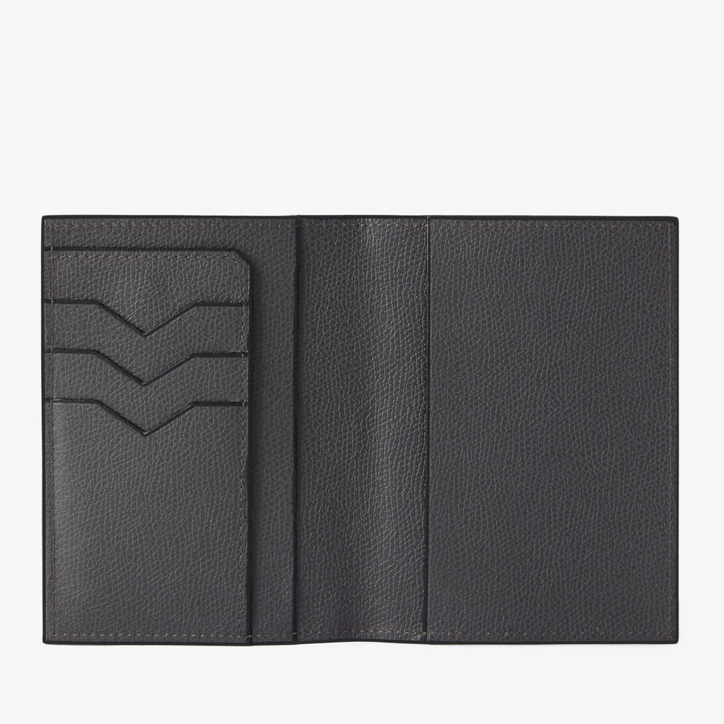 Passport Holder 3CC - Smokey Grey - Vitello VS - Valextra - 5