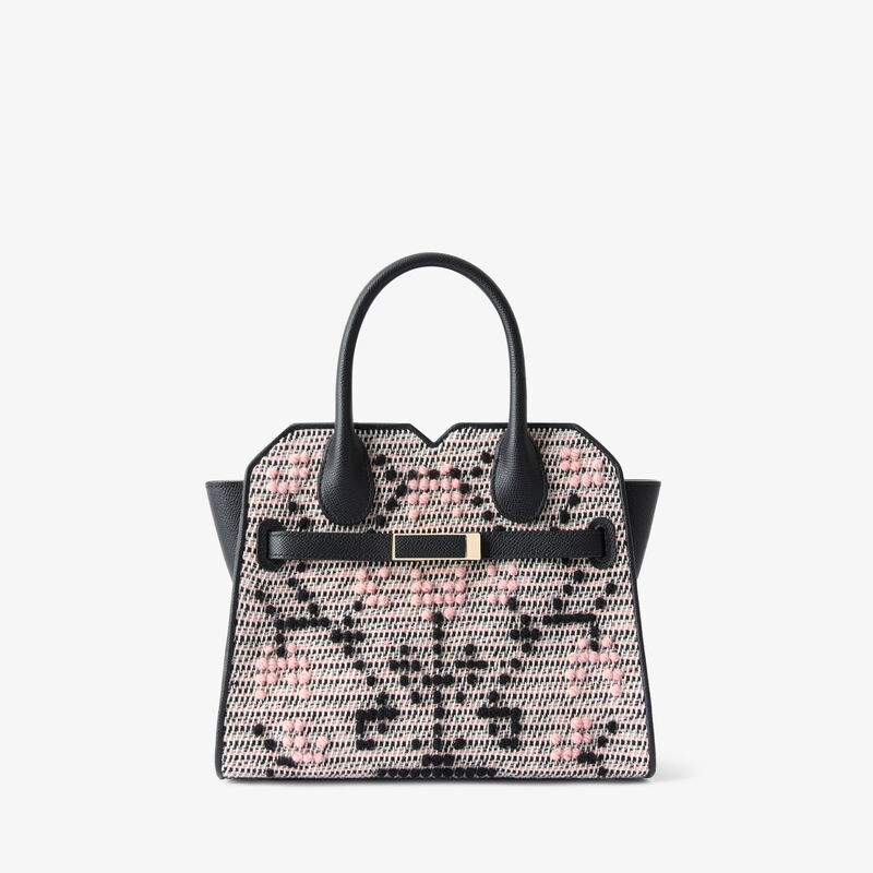 Milano Flower Pibiones Two Handles Mini Bag -  - Tessuto Pibiones Fiore/Vitello Millepunte Soft - Valextra - 1