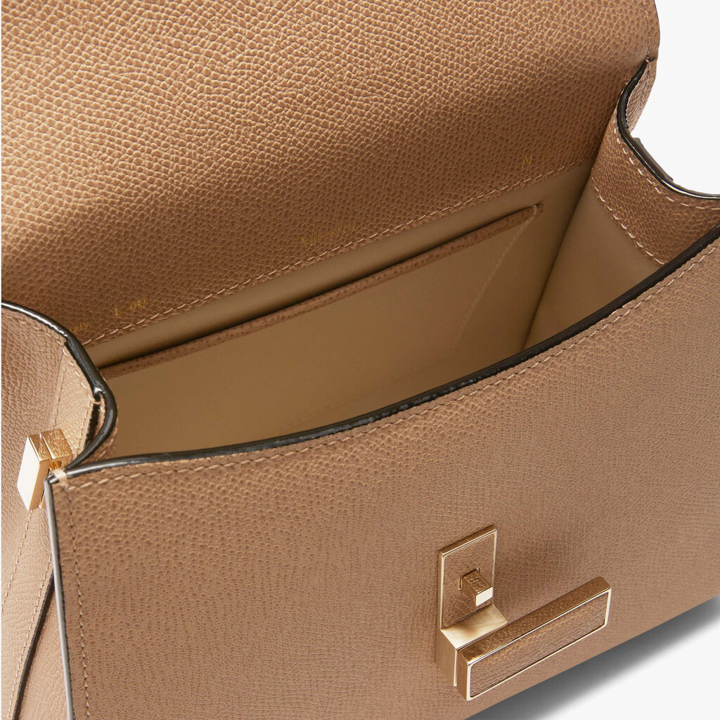 Iside Top handle mini bag - Cashmere Beige - Vitello VS - Valextra - 3