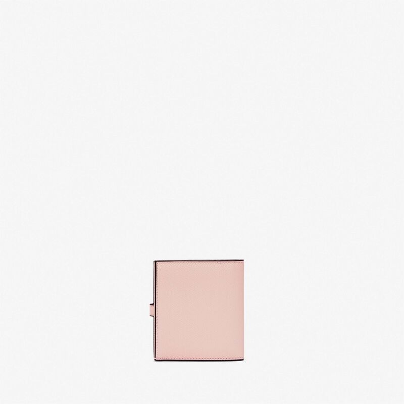 Small Wallet With Coin Purse - Peony Pink - Millepunte calf leather - Valextra - 4