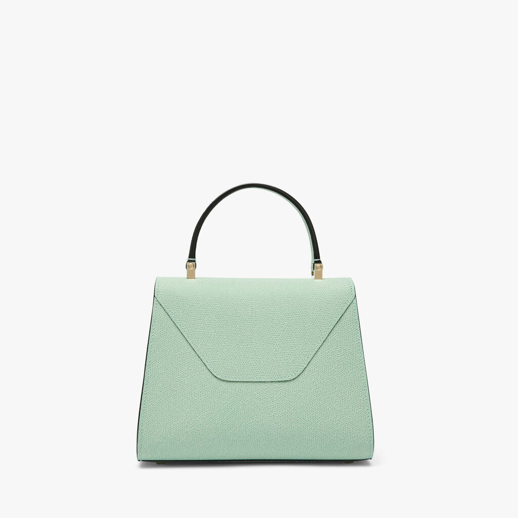 Iside Top handle mini bag - Aqua Green - Vitello VS - Valextra - 6