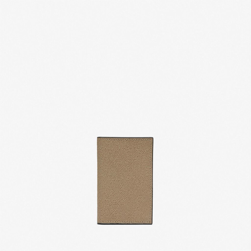 Card Case Onda - Oyster Brown - Vitello VS - Valextra - 1