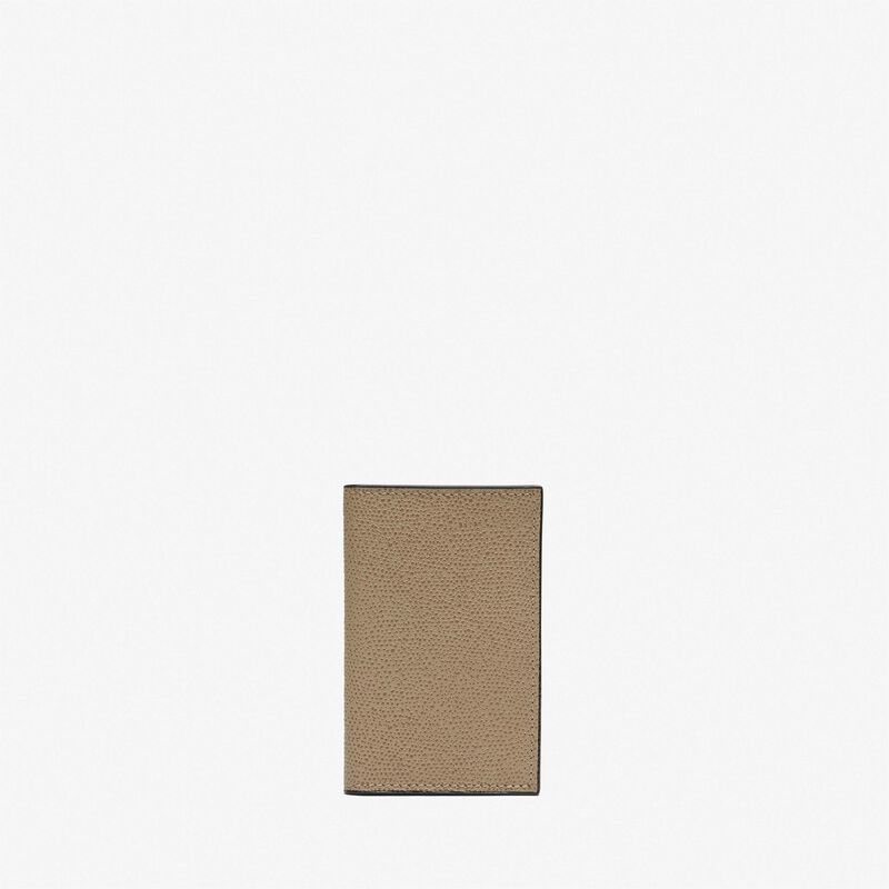 Card Case Onda - Oyster Brown - Millepunte calf leather - Valextra - 1