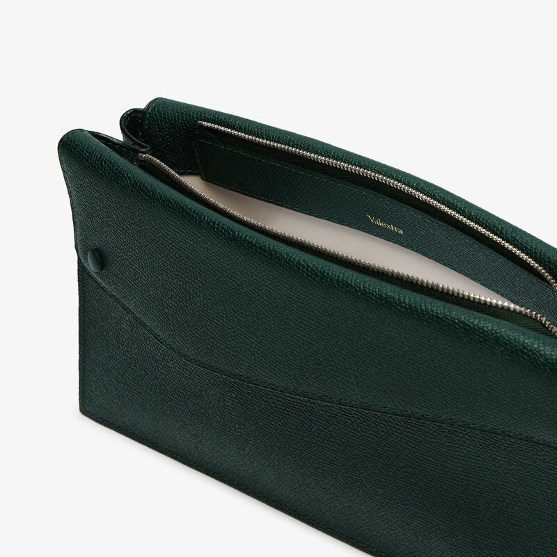 Pocket Crossbody Bag - Valextra Green - Millepunte calf leather - Valextra - 3