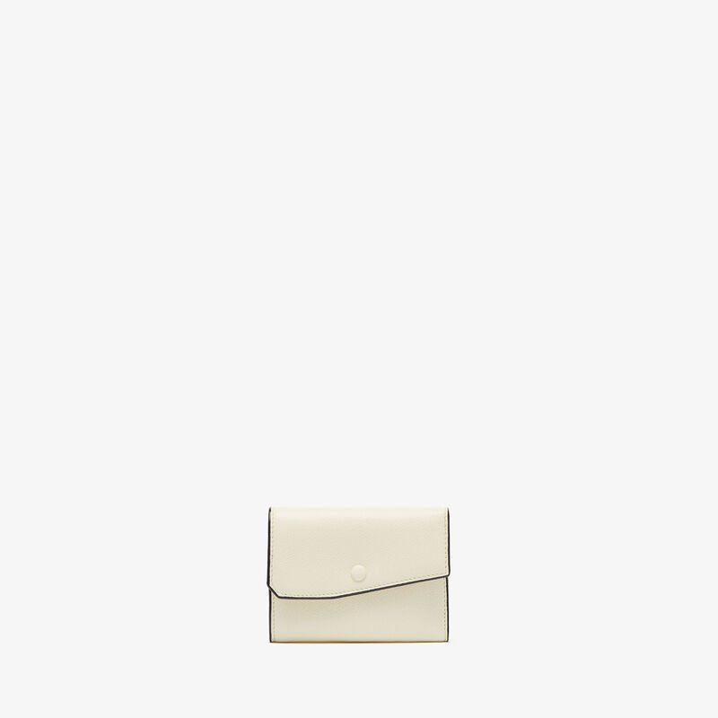 Pocket Purse 6CC - Pergamena White - Millepunte calf leather - Valextra - 1