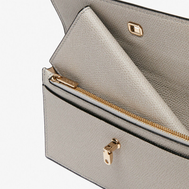 Brera Purse - Ash Grey - Millepunte calf leather - Valextra - 2
