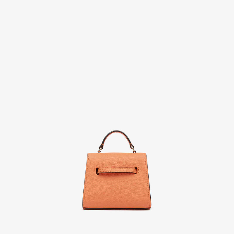 Iside Belt Bag - Peach Orange - Millepunte calf leather - Valextra - 5