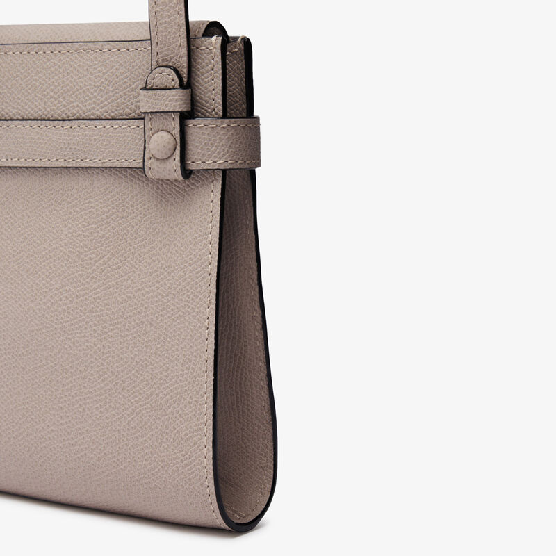 Brera B-Tracollina slim Crossbody micro bag - Nude Pink - Millepunte calf leather - Valextra - 3