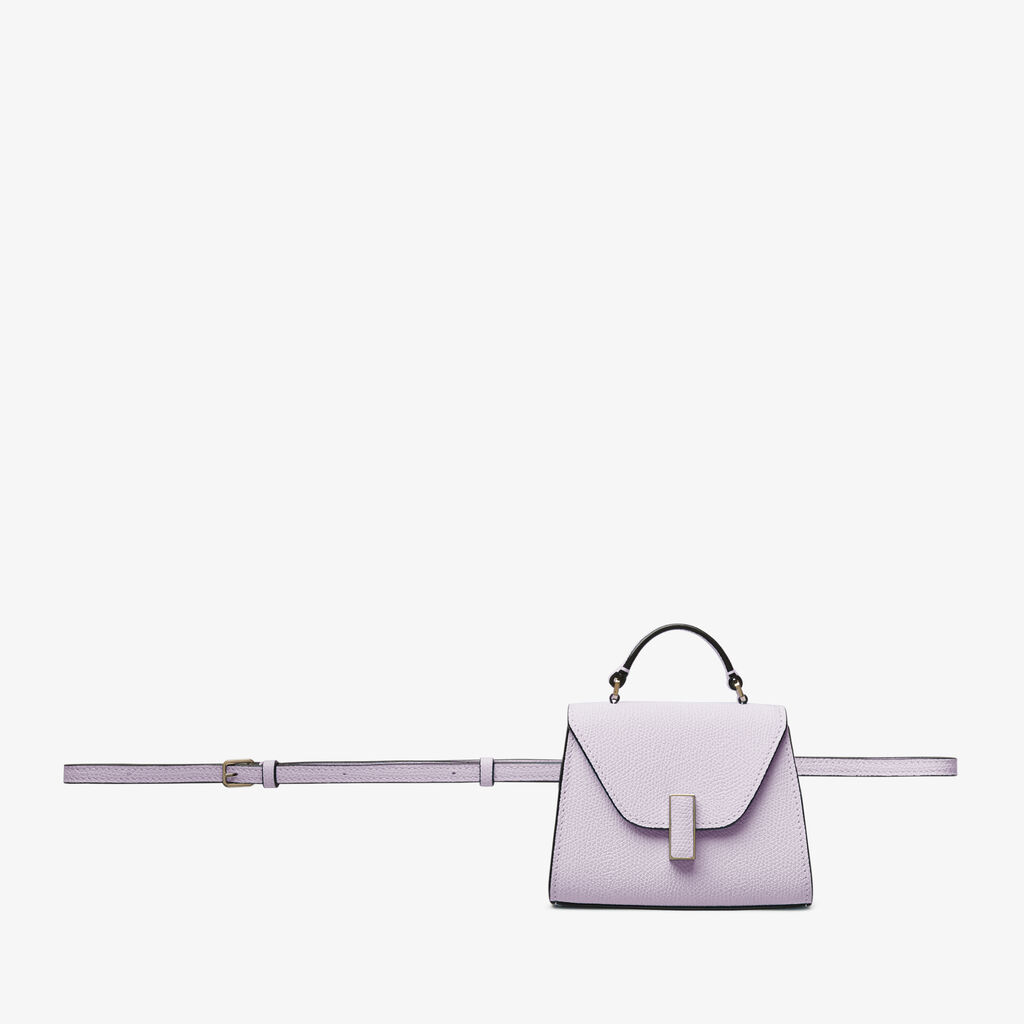 Valextra Borsa cintura da Donna di Lusso in Pelle Lilla | Valextra Iside