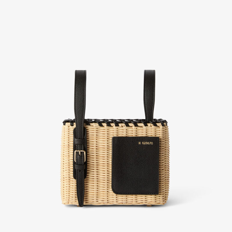 Wicker Bucket Micro Bag -  - Midollino/Vitello VS - Valextra - 1