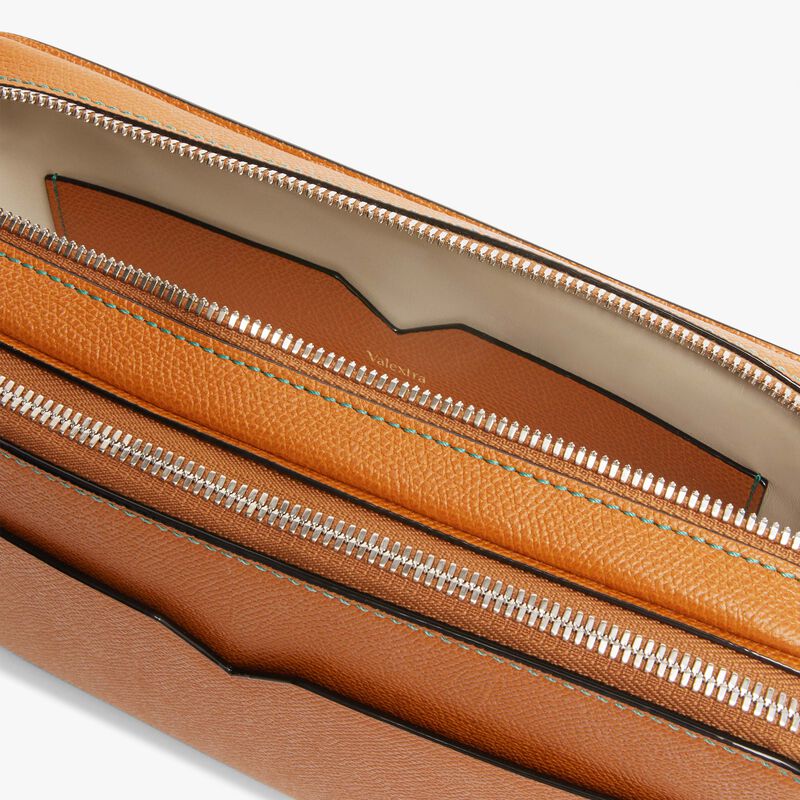 V-Line Bum Bag - Havana Brown - Millepunte calf leather - Valextra - 3