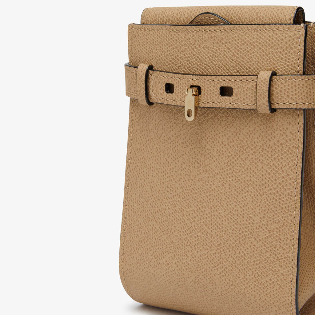 Borsa a tracolla Brera B-tracollina Slim Micro - Beige Cashmere - Vitello VS - Valextra - 5
