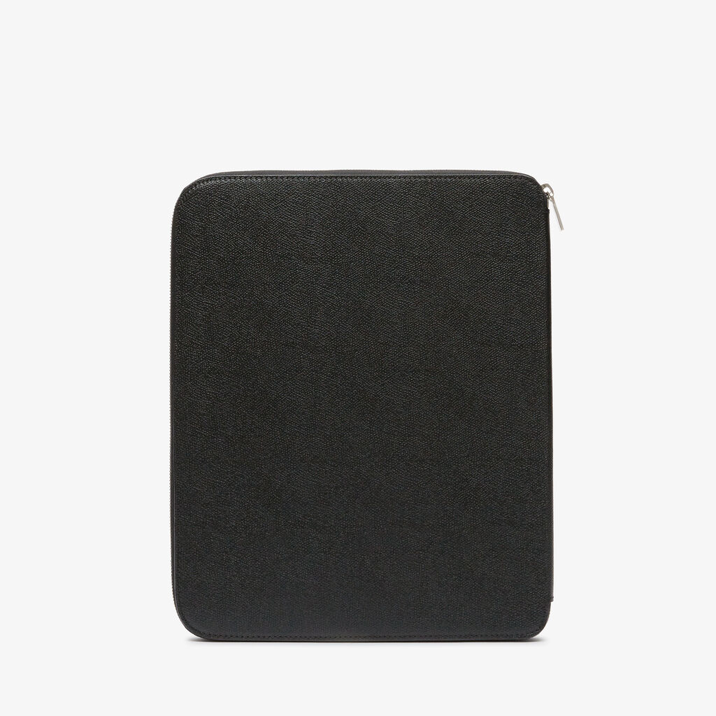 Zip Around Writing Folder A4 - Black - Vitello VS - Valextra - 4
