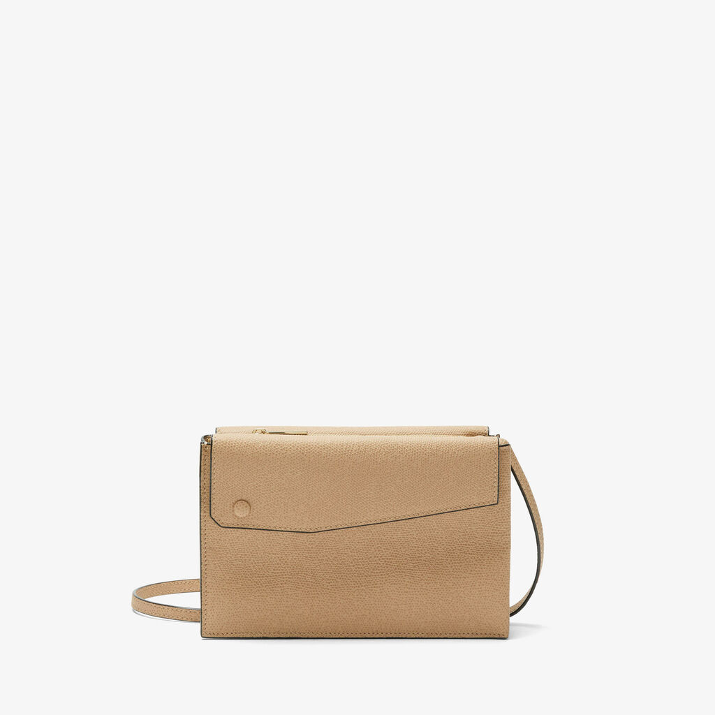 Pocket Slim crossbody bag - Cachemire Beige - Vitello VS - Valextra - 1