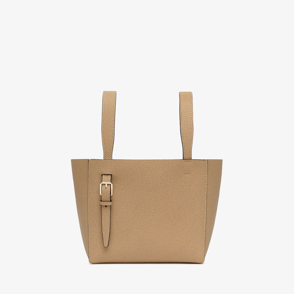 Soft Bucket Micro bag - Cashmere Beige - Vitello VS - Valextra - 3