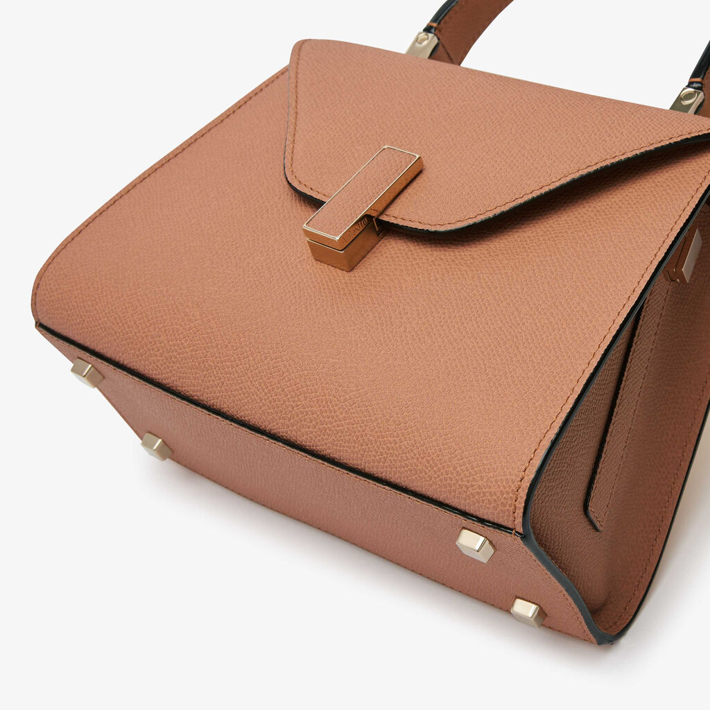 Iside Top Handle Mini Bag - Terra Brown - Vitello VS - Valextra - 5