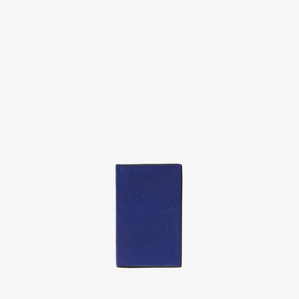 Card Case Onda - Royal Blue - Vitello VS - Valextra - 1