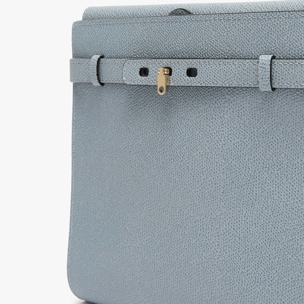 Borsa a tracolla Brera B-tracollina - Blu Niagara - Vitello VS - Valextra - 5