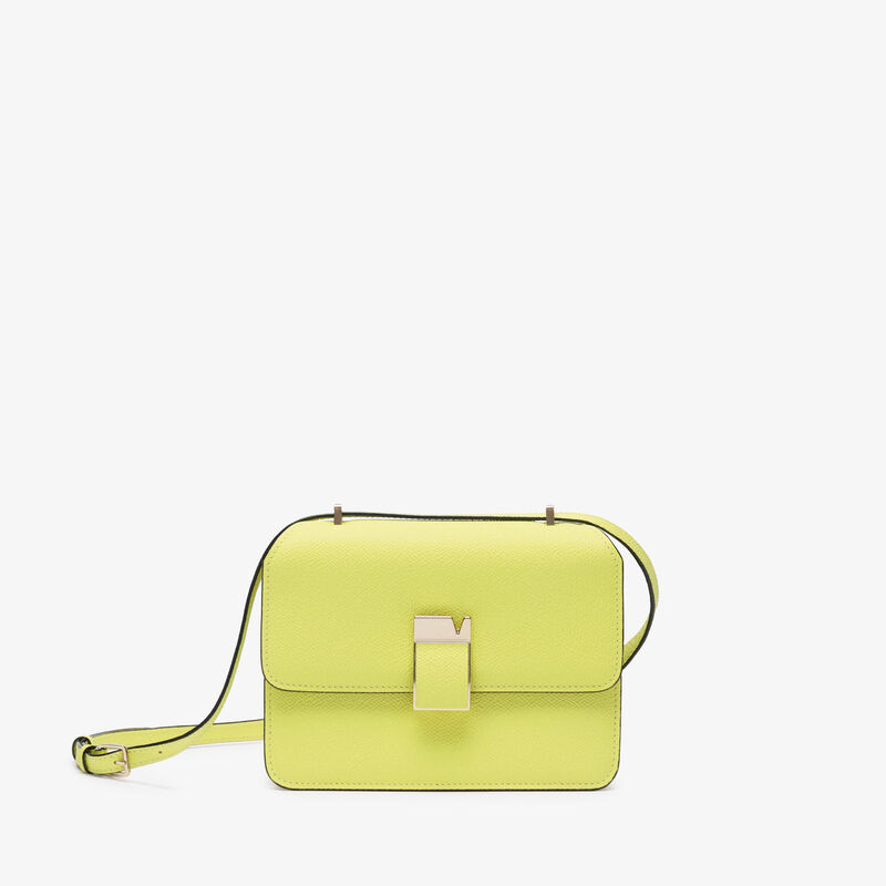 Nolo Crossbody Mini BAG - Citrine Yellow - Millepunte calf leather - Valextra - 1