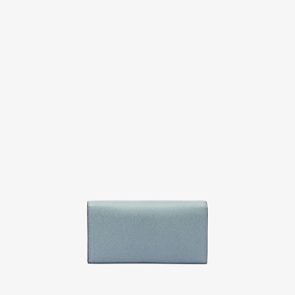 Iside continental purse with chain - Smokey Blue - Vitello VS - Valextra - 5